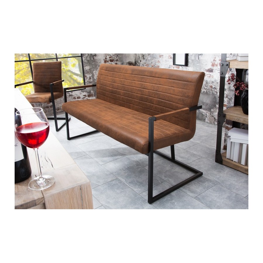 Ławka Loft 160cm vintage brąz / 38198