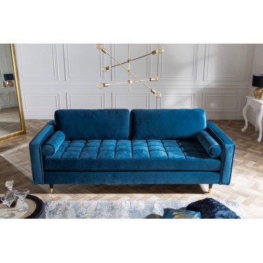 Elegancka Sofa COZY VELVET 225 cm aqua velvet / 39844