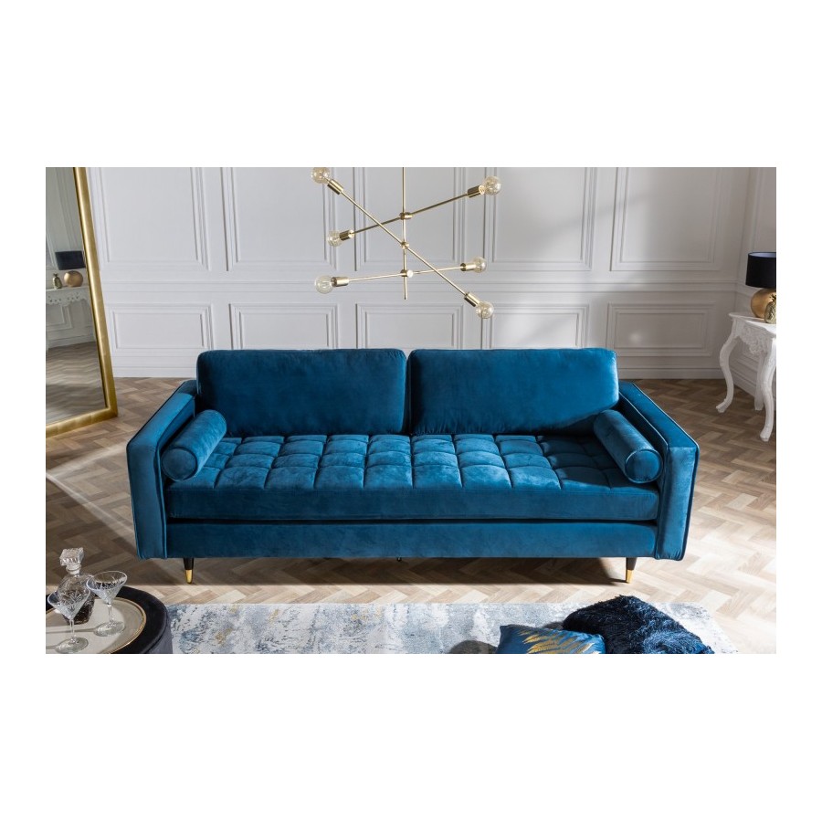 Elegancka Sofa COZY VELVET 225 cm aqua velvet / 39844