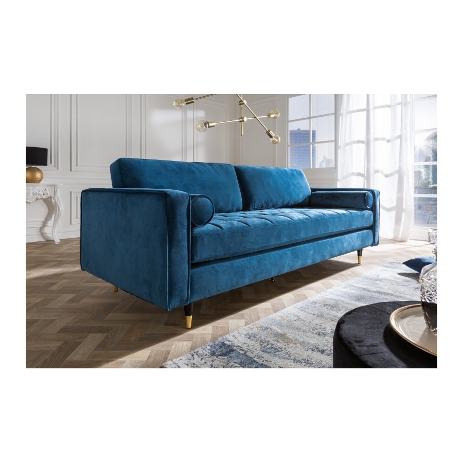 Elegancka Sofa COZY VELVET 225 cm aqua velvet / 39844