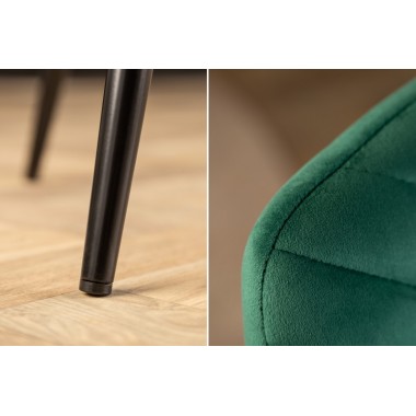 Krzesło Amazonas aksamit zielony / 40848