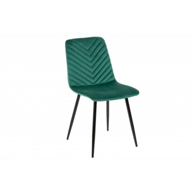Krzesło Amazonas aksamit zielony / 40848