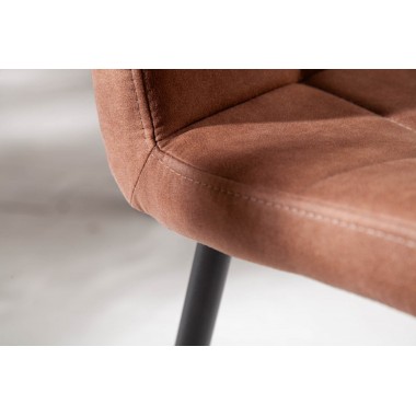 Krzesło Modena mikrofibra vintage brązowy / 40689