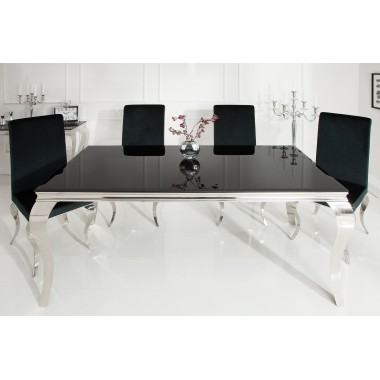 Stół Modern Barock 180 cm / Czarny blat