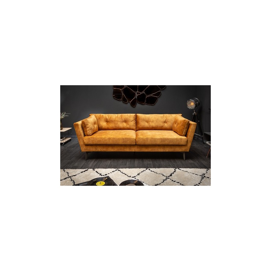 Sofa Wonder 220 cm Musztardowy Żółty / 40325