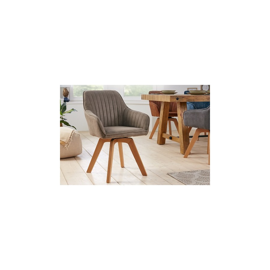 Krzesło obrotowe Livorno szary velvet / 41314
