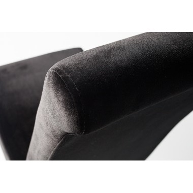 Krzesło MODERN BAROCK oparcie prostokątne, czarne