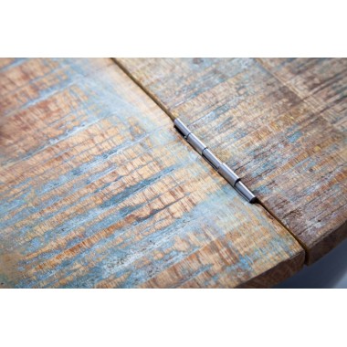 Stolik kawowy Jakarta szare drewno z recyklingu 70cm / 40894
