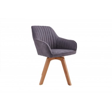 Krzesło obrotowe Livorno szary velvet / 41315
