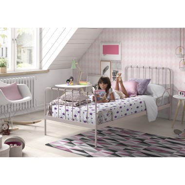Łóżko dziecięce ALICE 90 x 200cm różowe ACBE9013
