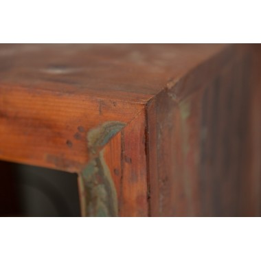 Stolik boczny Regal Jakarta 45cm drewno z recyklingu / 40888