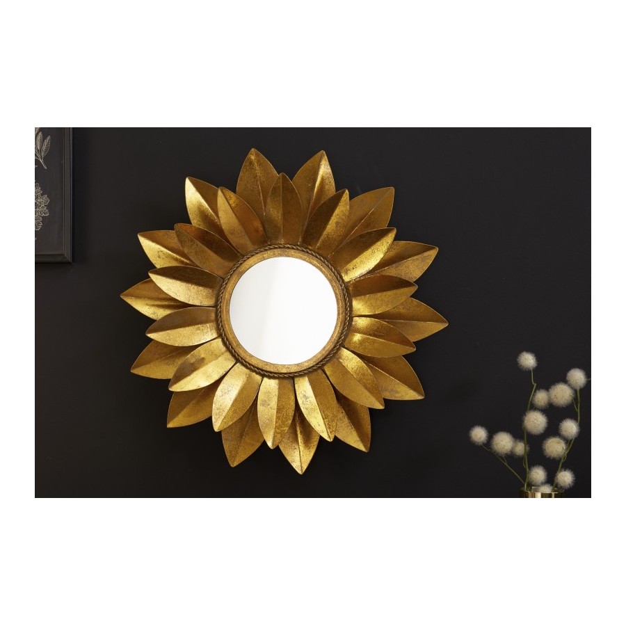 Lustro ścienne Sunflower 60cm złoty / 41758