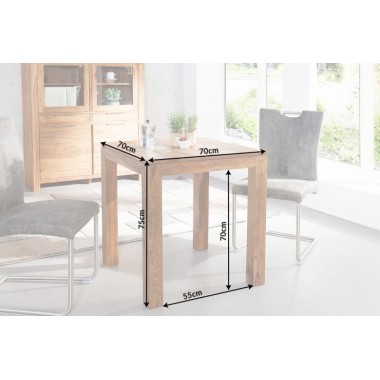 Invicta Lagos Stół barowy Sheesham 70cm / 36746