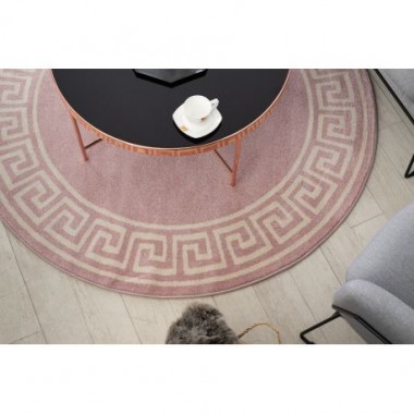 Dywan HAMPTON Versace Grecki wzór różowy 120cm / GR2884