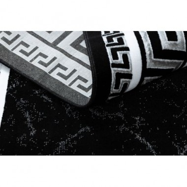 Dywan GLOSS nowoczesny 2813 87 stylowy, ramka, grecki czarny / szary 140 x 190cm