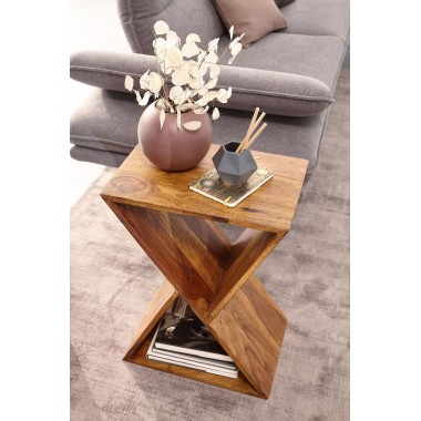 WOHNLING stolik boczny z litego drewna Sheesham 43cm / WL6.175