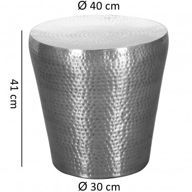 Wohnling stolik modern srebrny 41cm / WL5.445