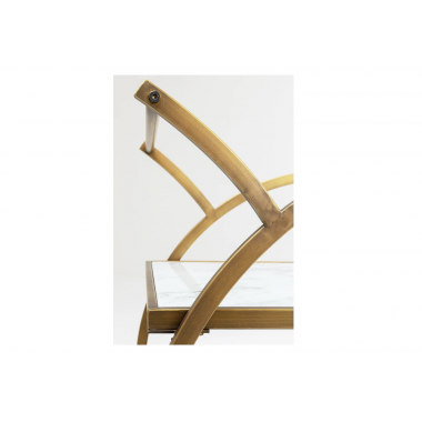 Kare Wózek barowy Loft mosiężny 74 cm / 84824