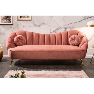 Sofa ARIELLE 220cm aksamit stary róż / 40750