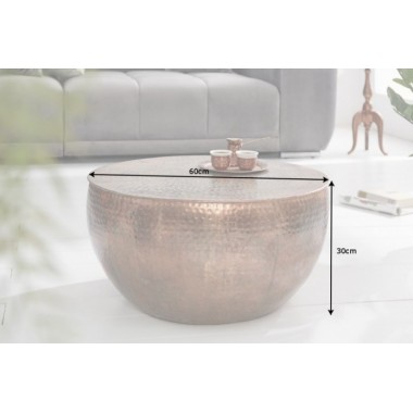 Invicta Stolik kawowy ORIENT II miedź płomieniowana 60cm / 39535