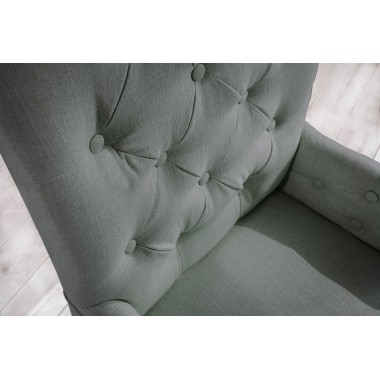 Krzesło CASTLE  z podłokietnikiem w kolorze jasnoszarym / 40075
