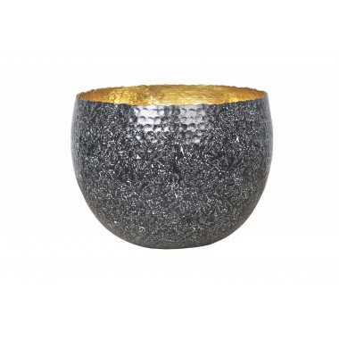 Misa dekoracyjna Orient srebrna z patyną 28cm / 41563