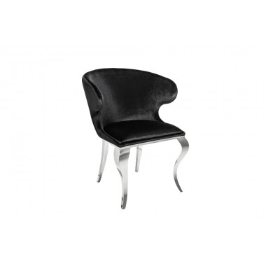 Krzesło MODERN BAROCK II czarny aksamit / 38871