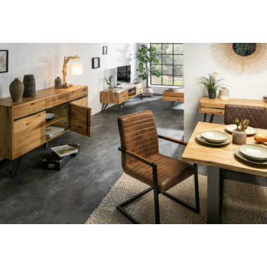 Invicta LIVING EDGE Szafka RTV dąb dziki 160 x 50 x 45cm / 39434