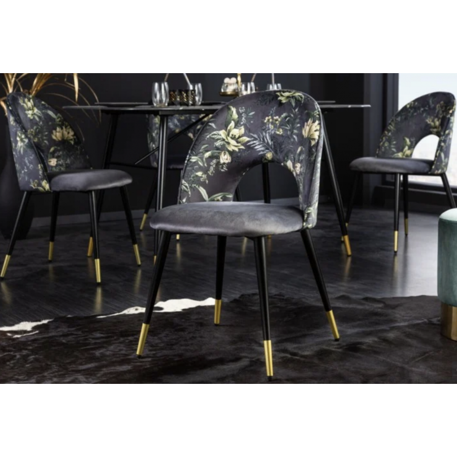 Designerskie krzesło butikowe PRET-A-PORTER szare / 41703