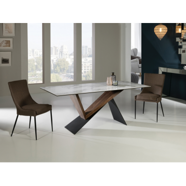 NOA Stół do jadalni optyka marmuru 180  x 75 x 90cm / 742350