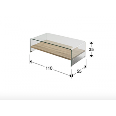 SCHULLER stolik kawowy SONOMA 110cm / 764011