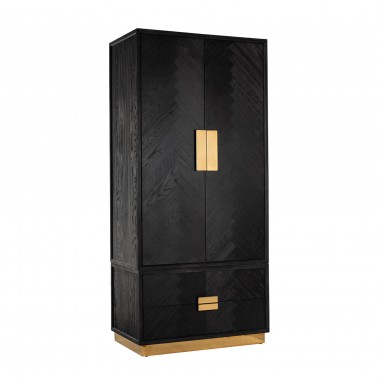 Szafa Blackbone 2-drzwiowa 2 szuflady gold 100cm / 7460