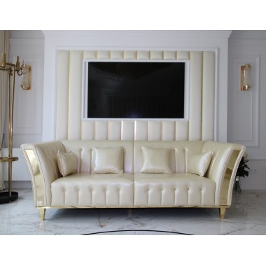 DIAMANTE WŁOSKA SOFA 2 OSOBOWA SKÓRZANA EKSKLUZYWNA 180cm / Adora