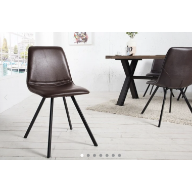Krzesło Amsterdam Retro brązowe / 36343