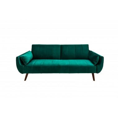 Invicta Sofa Divani rozkładana szmaragdowozielony aksamit 220cm / 40089