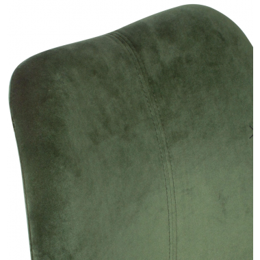 Wohnling Krzesło SCANDINAVIA ciemnozielony aksamit 44cm / WL6.103