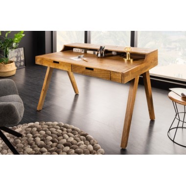 Invicta Biurko MONSOON naturalne mango 120 x 86 x 70cm / 41165