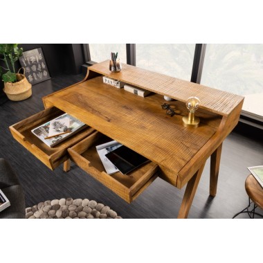 Invicta Biurko MONSOON naturalne mango 120 x 86 x 70cm / 41165