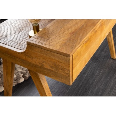 Invicta Biurko MONSOON naturalne mango 120 x 86 x 70cm / 41165