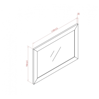 Livin Lustro ROSE HILL MDF cementowa zieleń 110cm / RH11