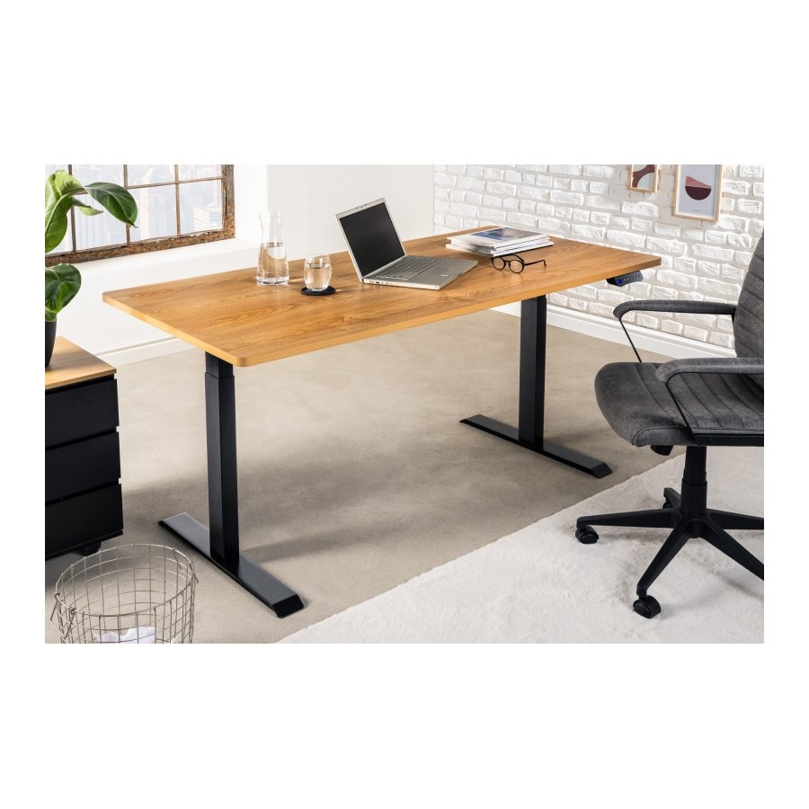 Invicta Biurko OAK DESK z regulacją wysokości dębowe 160cm / 41930