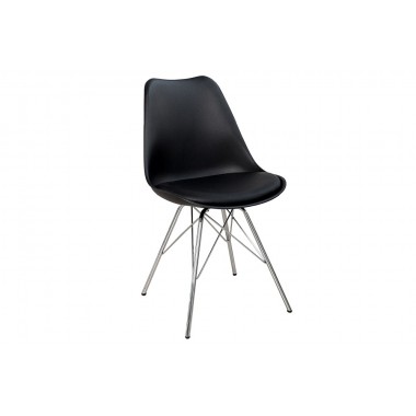 Krzesło SCANDINAVIA RETRO czarne / 36185