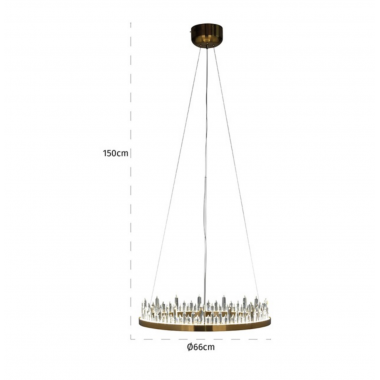 Lampa wisząca ZIGGY 66cm / HL-0120
