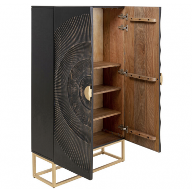 Kare Komoda MADEIRA GOLDEN SUNSET brązowe mango 76 x 140  x 30cm / 86565