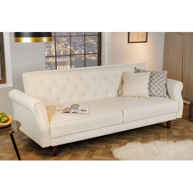 Invicta Sofa rozkładana MAISON BELLE AFFAIRE ecru 220cm / 41498