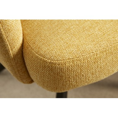 Invicta Krzesło obrotowe z podłokietnikiem Big George musztardowo żółte 60cm / 42083