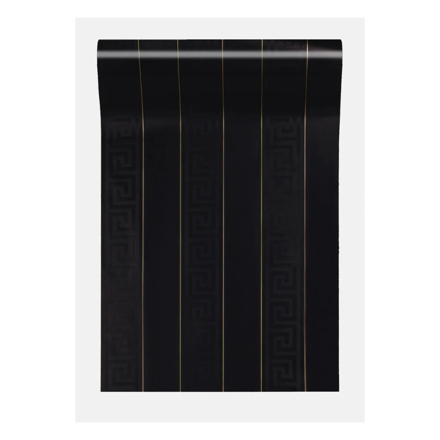 TTapeta VERSACE V Greek Motiv Stripe black 93524-4