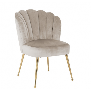 Krzesło tapicerowane PIPPA khaki velvet 66cm / S4445 KHAKI VELVET