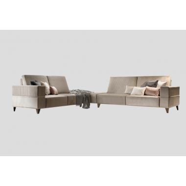 Sofa narożna kolekcji ambra to prostota i kształtów i balans kolorów w nowoczesnych wnętrzach.