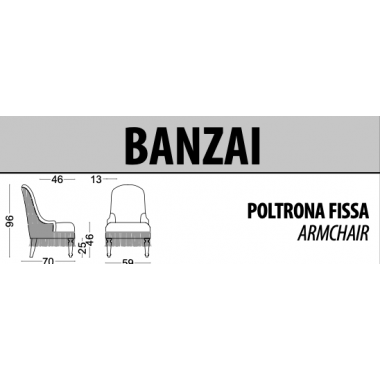 Włoski fotel BANZAI / Tr